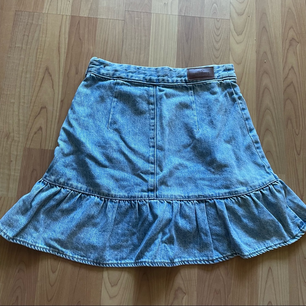 Denim Hollister skirt